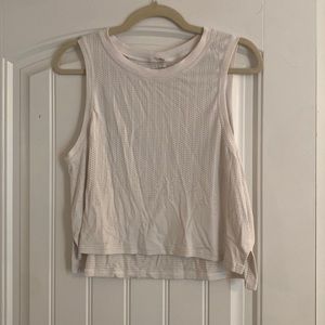 White Athletic Tank Top